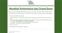 Desktop Screenshot of monkfishperformance.co.uk